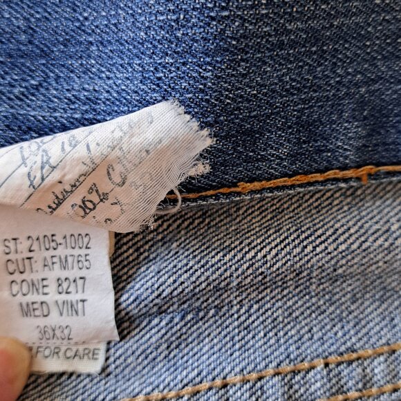 Abercrombie & Fitch 1892 Button Fly Boot Distressed Jeans Vintage 36 X 32 - Picture 7 of 12